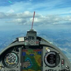 Flugwegposition um 15:23:48: Aufgenommen in der Nähe von Landl, Österreich in 2624 Meter